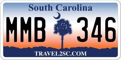 SC license plate MMB346