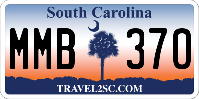 SC license plate MMB370