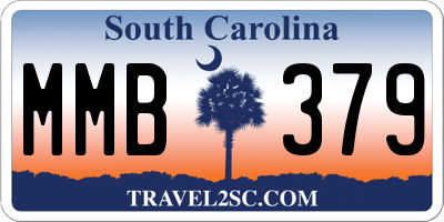 SC license plate MMB379