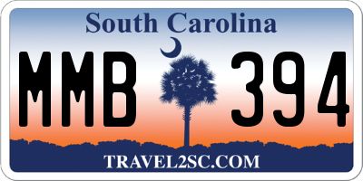 SC license plate MMB394