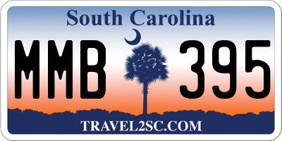SC license plate MMB395
