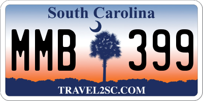SC license plate MMB399