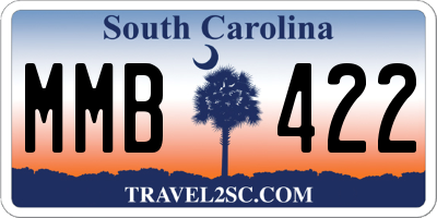 SC license plate MMB422