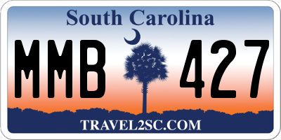 SC license plate MMB427