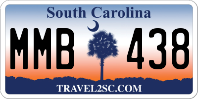 SC license plate MMB438