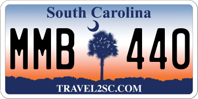 SC license plate MMB440