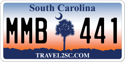 SC license plate MMB441