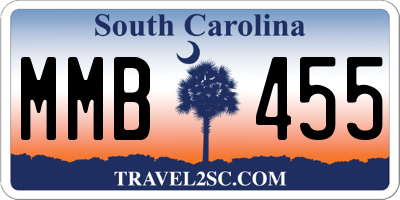 SC license plate MMB455