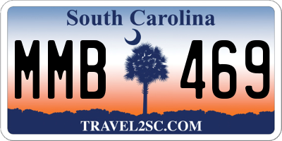 SC license plate MMB469