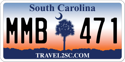 SC license plate MMB471