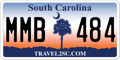 SC license plate MMB484