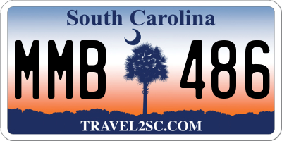 SC license plate MMB486