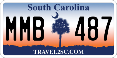 SC license plate MMB487