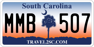 SC license plate MMB507