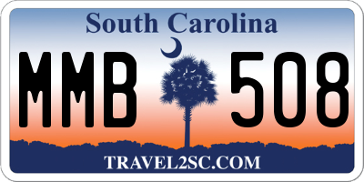 SC license plate MMB508
