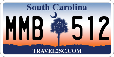 SC license plate MMB512