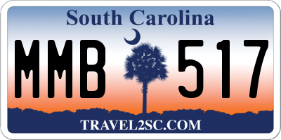 SC license plate MMB517