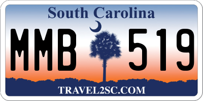 SC license plate MMB519