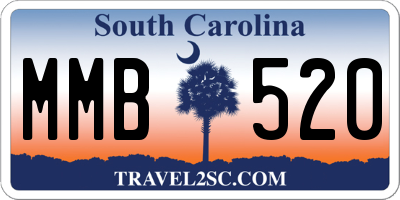 SC license plate MMB520