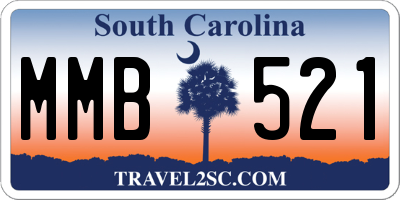 SC license plate MMB521