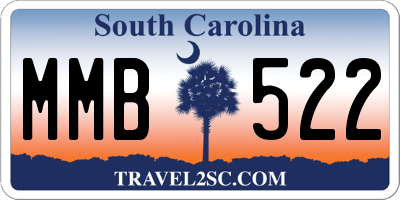 SC license plate MMB522