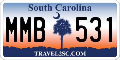 SC license plate MMB531