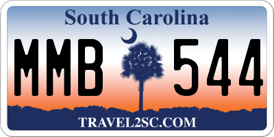 SC license plate MMB544