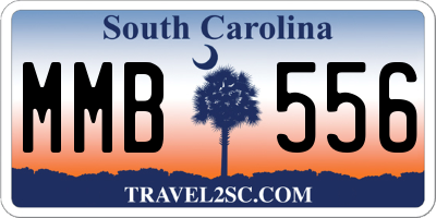 SC license plate MMB556