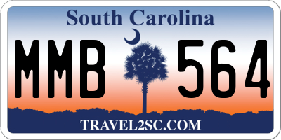 SC license plate MMB564