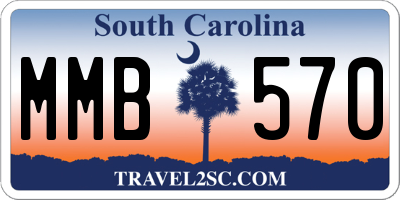 SC license plate MMB570