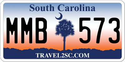 SC license plate MMB573
