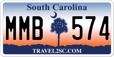 SC license plate MMB574
