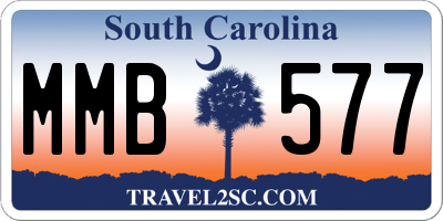 SC license plate MMB577