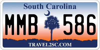 SC license plate MMB586
