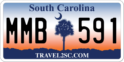 SC license plate MMB591