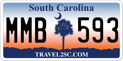 SC license plate MMB593
