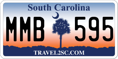 SC license plate MMB595