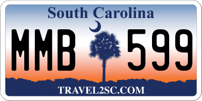 SC license plate MMB599
