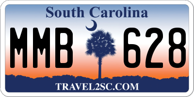 SC license plate MMB628