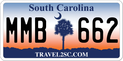SC license plate MMB662