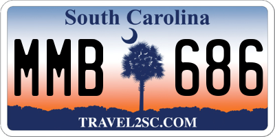 SC license plate MMB686