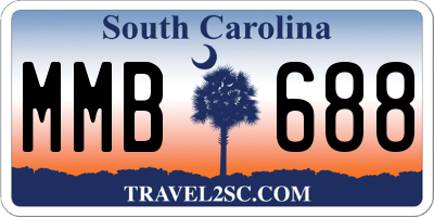 SC license plate MMB688