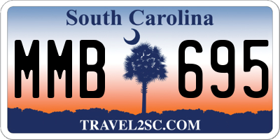 SC license plate MMB695