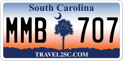 SC license plate MMB707