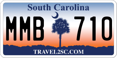 SC license plate MMB710