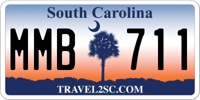 SC license plate MMB711