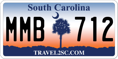 SC license plate MMB712