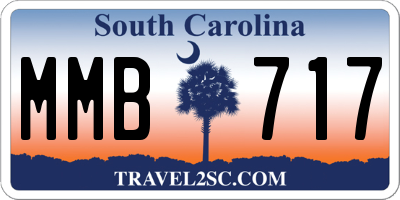 SC license plate MMB717