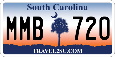 SC license plate MMB720