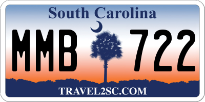 SC license plate MMB722